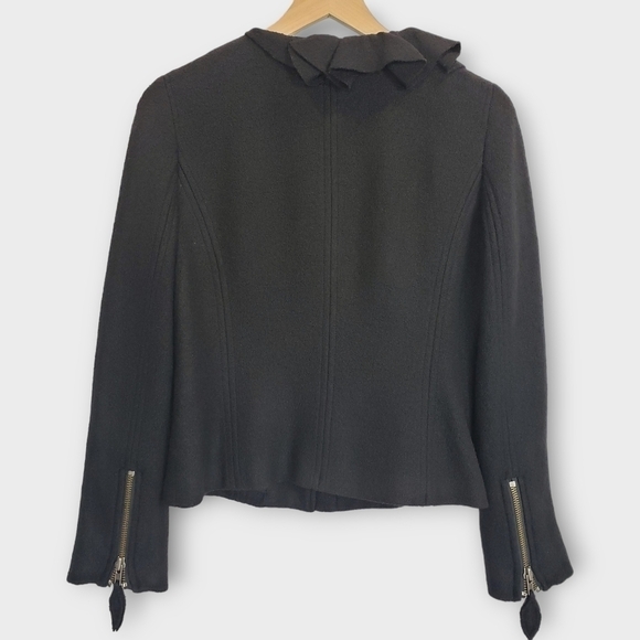 Rebecca Taylor Wool Ruffled Jacket - Picture 5 of 12